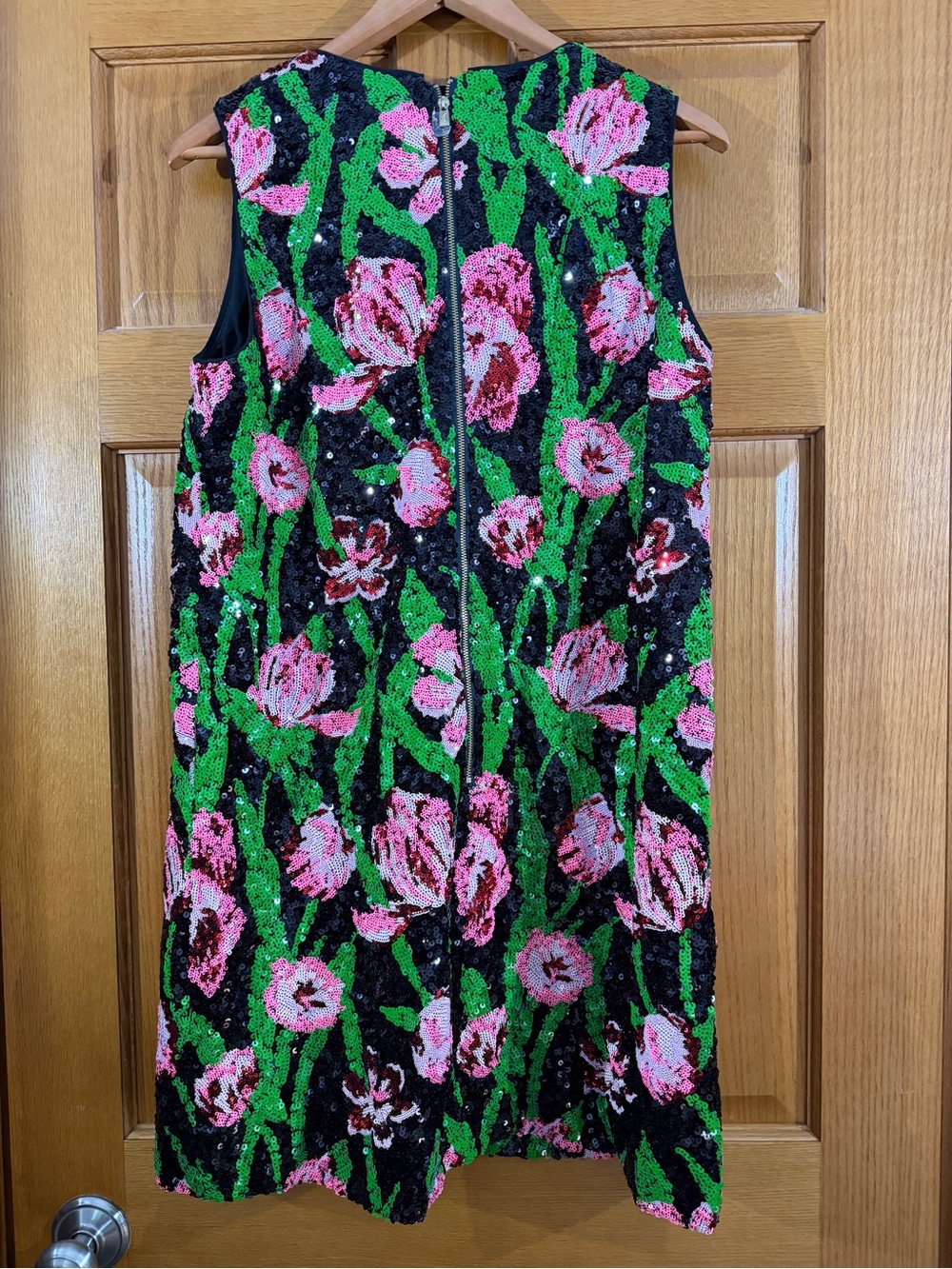 NWT Lilly Pulitzer Womens Axlee Sequin Shift Onyx Party Petals Sequin 8 - Picture 6 of 7